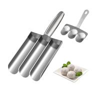 1 Pièce Presse à Boulettes de Viande, Machine à Boulettes de Viande Triple, Faire des Boulettes de Viande Moule, avec Petite Pelle, pour Pâte, Boulettes