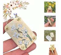 1 pièce Presse à fleurs micro, kit de machine à gaufrage fait à la main, presse en métal pour l'art et l'artisanat des plantes, set de préservation de fleurs et feuillages pressés, DIY art végétal scr