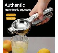 1 pièce Presse-agrumes manuel en acier inoxydable - Presse-citron à pression manuelle, extracteur de jus d'orange, outil de pressage de fruits pour usage domestique Taille Unique,2 piècesAcier inoxyda