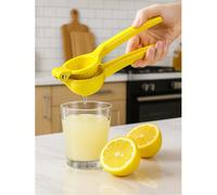 1 pièce Presse-agrumes manuel, presse-citron portable en aluminium efficace avec poignée antidérapante, maximise le jus sans résidus, sans électricité, petit gadget de cuisine gain de place pour boiss