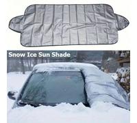 1 pièce Protecteur de pare-brise d'hiver pour voiture, Couverture de protection extérieure pour vitrage automobile, Pare-soleil anti-neige, Bouclier anti-gel, Pare-soleil de voiture pliable 200*70Poly