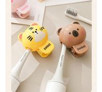1 pièce Protecteur de tête de brosse à dents motif animal mignon, support de brosse à dents, couvercle anti-poussière pour brosse à dents électrique, clip de brosse à dents, couvercle anti-poussière 1
