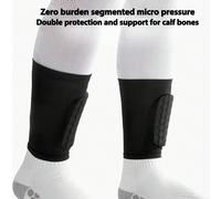 1 pièce Protège-jambe pour sports de plein air, Protège-tibias anti-collision en nid d'abeille EVA, Protecteur de tibia spécifique au football 1 pièce noire M,1 pièce noire L,1 pièce noire XL,1 pièce