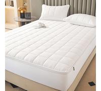 1 pièce Protège-matelas imperméable à fermeture éclair 6 côtés, drap-housse matelassé confortable, s'adapte à un matelas d'une profondeur de 20 cm/8", plusieurs tailles disponibles, respirant et silen