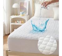 1 pièce Protège-matelas matelassé 100% imperméable, Housse de matelas matelassée à trèfle à quatre feuilles classique, Surmatelas épais, Confortable, Poche profonde de 14 pouces/35 cm 140*200,100*200,