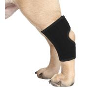 1 pièce Protège-Poignets de Jambe Chien, Genou Genouillère Soutien Chien Arrière Patte Avant Jarret Articulé Protège pour La Protection Contre Les Blessures Et L'entorse(Noir, L)