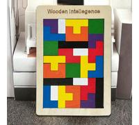 1 pièce Puzzle carré russe en bois, jeu d'intelligence. Puzzle changeant, jouet ludique de logique. Cadeau pour la Saint-Valentin, les jeux de société, les mariages, les anniversaires Taille Uniqueboi