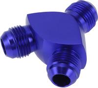 1 Pièce Raccord De Tuyau Réducteur De Filetage Mâle Universel An8-An8-An8 Adaptateur De Ligne De Carburant En Aluminium Bleu