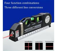 1 pièce Règle laser de niveau, jauge de niveau laser précise avec double échelle, outil de ligne horizontale laser polyvalent, pour un marquage précis sur site, convient à la construction, la rénovati