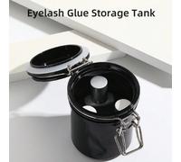 1 pièce Réservoir de stockage de colle pour extension de cils 250 ml, support individuel pour adhésif, boîte de stockage scellée et activée pour extensions de cils Polypropylène