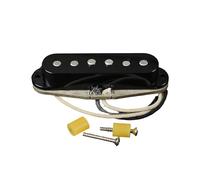 1 Pièce Rétro Alnico 5 Micro À Bobine Unique Entrelacé 52mm Accessoires De Guitare Électrique Micro Électrique Simple Bobinage Alnico 5(Black Bridge)