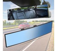1 Pièce Rétroviseur Intérieur de Voiture pour Skoda Fabia 3 ab 2014-2020, Miroir Panoramique Grand Angle Vision Claire Antireflet Accessoire de Sécurité,Blue