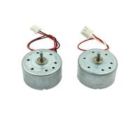1 pièce RF-300CA 1,5 V 3 V 3,7 V 5 V 6 V 6 000 tr/min Micro Mini moteur rond 24 mm DIY jouet ventilateur à énergie solaire modèle projet scolaire (A 7000RPM_6V)