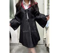 1 pièce Robe de sorcier d'académie de magie unisexe, version sans insigne, convient pour le bal masqué, le cosplay d'Halloween, les costumes d'Halloween, la tenue de fête du printemps L,M,S,XS,XXSBloc
