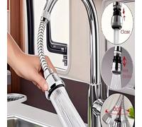 1 pièce Robinet de cuisine à rotation 360° avec tête de pulvérisation haute pression - anti-éclaboussures, économe en eau, rallonge polie avec tuyau pour évier de camping-car et de maison 3 pièces,1 p