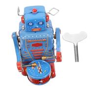 1 Pièce Robot à Remonter Vintage Drumming Robot Tôle Souvenir Enfance pour Collection Décoration Couleur