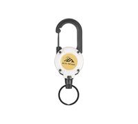 1 pièce robuste rétractable badge ID bobine mousqueton fil acier clés outils clés extérieur Rop U9Y8 chaîne porte-clés boucle