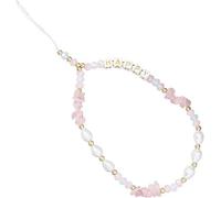 1 Pièce Rose Bohème Anti-Perte Chaîne De Téléphone Portable Ceinture De Téléphone Portable Rétro Nouveau Collier De Perles Acryliques Collier De Perles Charme De Téléphone Portable Chaîne