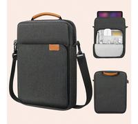 1 pièce Sac à bandoulière croisé de style simple compatible avec iPad, notebook, ordinateur portable et autres appareils numériques. Grande capacité avec poignée et une bretelle. Sac à dos décontracté