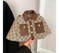 1 pièce Sac à bandoulière en cuir vintage, sac unique et décontracté avec chaîne et décoration punk, matériau PU simple avec résistance à l'usure, bandoulière multifonctionnelle pour porter à l'épaule