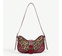 1 pièce Sac à bandoulière femme style punk avec rivets décoratifs, imprimé léopard, imprimé animal, style Y2K , personnalisé, simple, polyvalent, de rue, doux et cool, rétro, avec rivets, pour adolesc