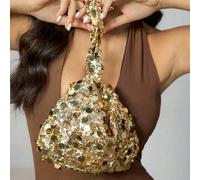 1 pièce Sac à bandoulière zippé scintillant, design multicolore à paillettes, style Europe et États-Unis, sac à téléphone portable créatif et personnalisé, convient pour les fêtes, les galas, les sort