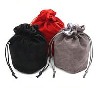 1 pièce Sac à cordon en velours à fond rond. Sac de rangement double couche pour tarot, cartes oracles, cadeaux, bijoux, pièces de monnaie et bibelots (seul le sac en tissu est vendu, les produits à l