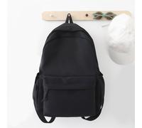1 pièce Sac à dos décontracté en nylon de couleur unie, convient aux étudiants, à l'école, aux voyages, unisexe, peut être utilisé comme sac d'école Taille UniqueUnicolorePolyamide