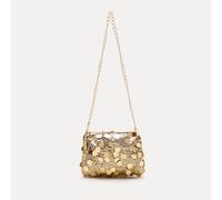 1 pièce Sac à épaule minimaliste de couleur unie, décoré de séquins lisses à fermeture éclair en métal. Polyvalent et décontracté, convient pour un usage quotidien des femmes. Nouveau pour l'automne/h