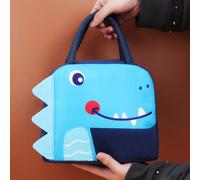 1 pièce Sac à lunch en bandes dessinées 3D stéréoscopique, sacs de rangement pour enfants, boîte à lunch pour pique-nique extérieur, sac fourre-tout isolé et imperméable pour enfants (Série animaux) p