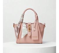 1 pièce Sac à main avec boucle de fermeture stylée et simple pour femmes, peut être porté comme sac à épaule, sac bandoulière ou sac à main. Comprend une écharpe, convient pour un usage quotidien, sac