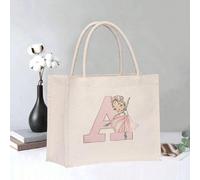 1 pièce Sac à main imprimé fille dansante rose Sac cadeau de vacances Sac de rangement Sac de courses Multifonctionnel Léger Quotidien Voyage Vacances Shopping en plein air Supermarché Festival Classi