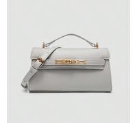 1 pièce Sac à main multifonctionnel de couleur unie pour femmes, sac à bandoulière minimaliste à la mode, nouveau sac à main vintage avec boucle métallique et poignée courte, sac à main inspiré du lux