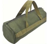1 pièce Sac à outils, organiseur de outils en canevas portable et polyvalent, sac fourre-tout de rangement robuste avec fond solide et grande ouverture, cadeau d'outils pour hommes (rond) petit,grandP