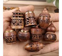 1 pièce Sac à parfum en bois Huali sculpté au motif aléatoire/Pendentif suspendu/Décoration de pot de fleurs/Brûle-encens pour la maison, l'école, le bureau, le ménage, les voyages Taille Uniquebois