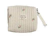 1 Pièce Sac De Bouteille De Lait Portable En Beige Avec Motif De Tulipe, Suspendu À La Poussette, Convient Pour Une Utilisation Tout Au Long De L'année Et Les Voyages Quotidiens Taille UniqueLettresÉt