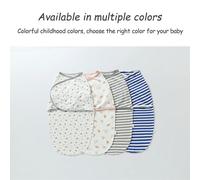 1 pièce Sac de couchage 100% coton pour bébé nouveau-né, sac de couchage de protection contre les sursauts, couverture enveloppante pour bébé pour toutes les saisons L (3-6 mois),Taille S (bébé de 0 à