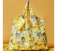 1 pièce Sac de courses pliable et réutilisable entièrement imprimé en RPET Taille UniqueAnimal,Cartoon,graphiquePolyester