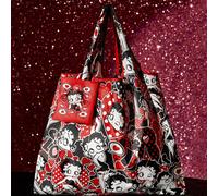 1 pièce Sac de courses pliable réutilisable en RPET avec imprimé de personnage de dessin animé, cadeaux, amoureux, idées cadeaux, fête, vacances, Saint-Valentin Taille Uniquegraphique,PlantesPolyester