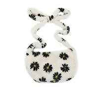 1 Pièce sac de fleurs en peluche sacs à bandoulière pour femmes dames sacs à bandoulière tendance pour femmes sac à main à bandoulière pour femme sac à bandoulière esthétique Beige