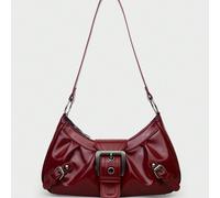 1 pièce Sac de moto doux vintage Milady, avec rivets, boutons-pression, plis, forme nuage, convient pour l'épaule, en bandoulière ou à main, pour le travail, les déplacements, les sorties, les fêtes, 