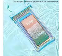1 pièce Sac de natation Étui de téléphone portable étanche compatible avec 15 14 13 12 11 Pro Max Pochette de téléphone portable transparente et universelle étanche, accessoires de plage, accessoires
