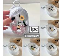 1 pièce Sac de rangement à fermeture éclair mini transparent portable, petit sac organisateur multifonction, étui pour écouteurs et chargeur, avec porte-clés, accessoires de voyage transparents, délic