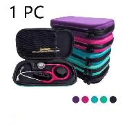 1 pièce Sac de rangement portable, boîte de rangement pour stéthoscope en EVA, étui rigide, organisateur médical pour tous les stéthoscopes, fournitures de voyage extérieur, fournitures de rangement e