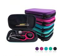 1 pièce Sac de rangement portable, étui de protection en coque rigide EVA pour stéthoscope, résistant aux chocs et durable, convient pour ranger le stéthoscope et d'autres dispositifs et accessoires m