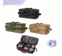 1 pièce Sac de rangement pour équipement de camping extérieur, sac de rangement durable pour ustensiles de camping avec poignée, rangement pour ustensiles, rangement divers, petit sac de camping, acce