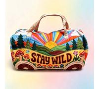 1 Pièce Sac de voyage à motif de bus rétro bohème, c'est votre compagnon à la mode pour explorer le monde, rendre chaque voyage plein de sens et d'énergie, choix de cadeau de vacances Taille Uniquegra