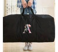 1 pièce Sac de voyage, Sac de rangement extra large, Sacs de voyage pliables, Sacs de rangement grande capacité avec motif de lettres initiales, Sacs étanches et imperméables, Organisateur de sac à ma