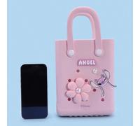 1 pièce Sac fourre-tout mini de la série Stitch Angel avec un design de dessin animé charmant, sac de courses multifonctionnel et portable, convient pour un usage quotidien, les courses, les voyages A