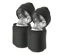 1 pièce Sac isotherme noir, résistant à l'eau, léger, convient pour la poussette, compatible avec les biberons Tommee Tippee noir,Lot de 2 noirsUnicolorePolyester